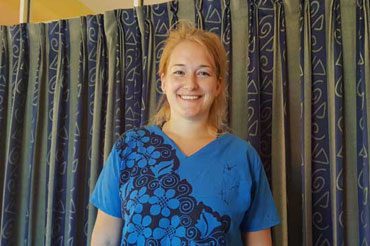 Freiwillige Nadine Pelz