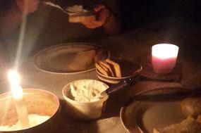 Tagebuch3.Hanna Abendessen bei Kerzenlicht