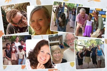 Besucher im Angels Home for Children in sri Lanka